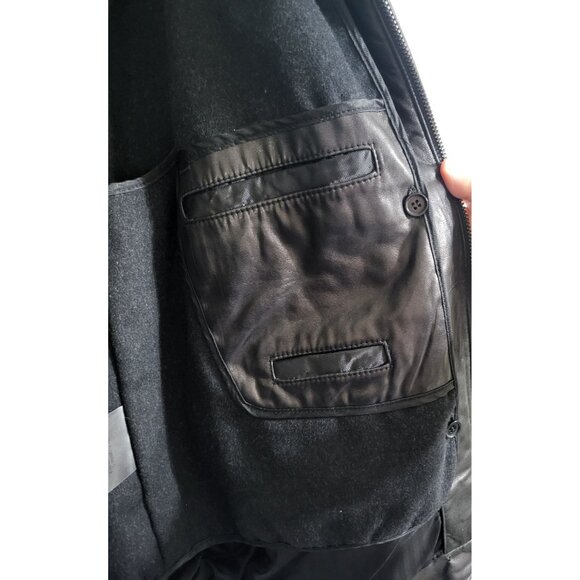 Wilsons Leather Vintage Men's SZ LG Shirt Collar Jacket with Removeable Liner - Picture 7 of 15